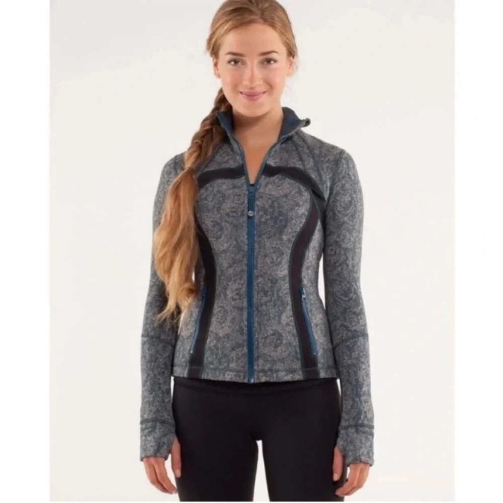 Rare Lululemon Define Jacket, Great Cond., Sz 6, Rose Herringbone Alberta Lake